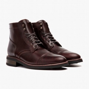 Thursday Boots Captain メンズ レースアップブーツ ブラウン | LMQ2489PZ