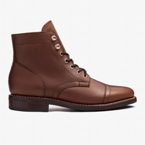 Thursday Boots Captain レディース レースアップブーツ ブラウン | UCK8865GU