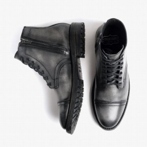 Thursday Boots Major メンズ レースアップブーツ グレー | JAE914WZ