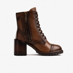 Thursday Boots Rebel レディース レースアップブーツ Walnut | PWP1997AE