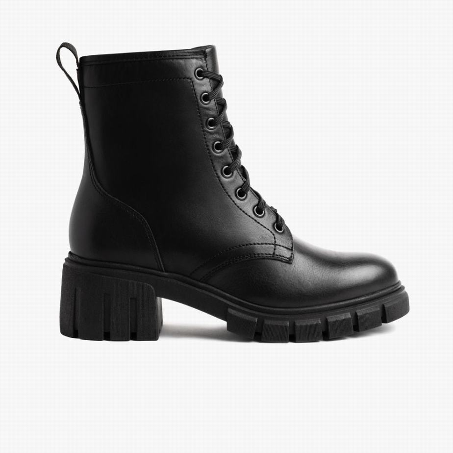 Thursday Boots Coda レディース レースアップブーツ 黒 | ASL7885XR