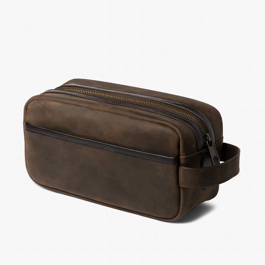 Thursday Boots Dopp Kit メンズ トイレタリーバッグ ブラウン | COT9342MM