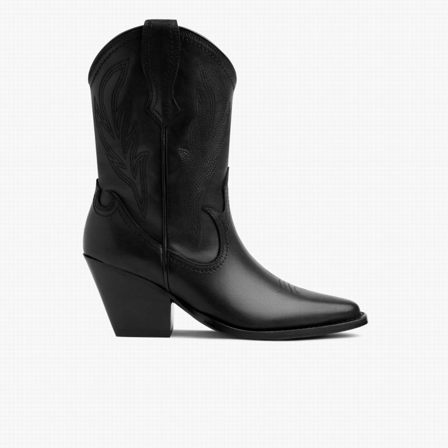 Thursday Boots Sierra レディース ウエスタンブーツ 黒 | SHE301IN